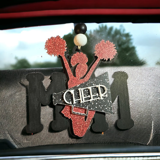 Cheer Mom Car Charm / Ornament