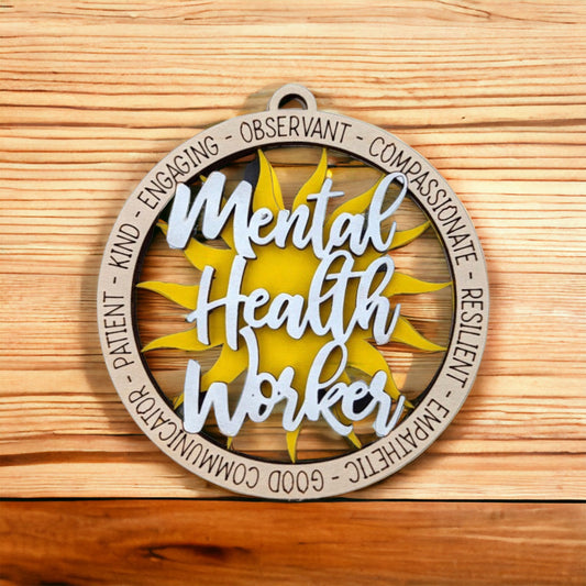Mental Health Worker Ornament / Car Charm