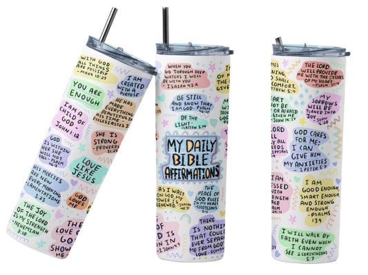 My Daily Bible Affirmations 20 oz Tumbler