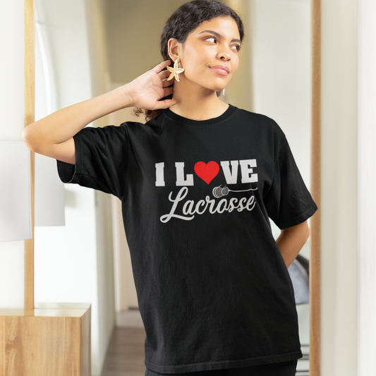 I Love Lacrosse Tee