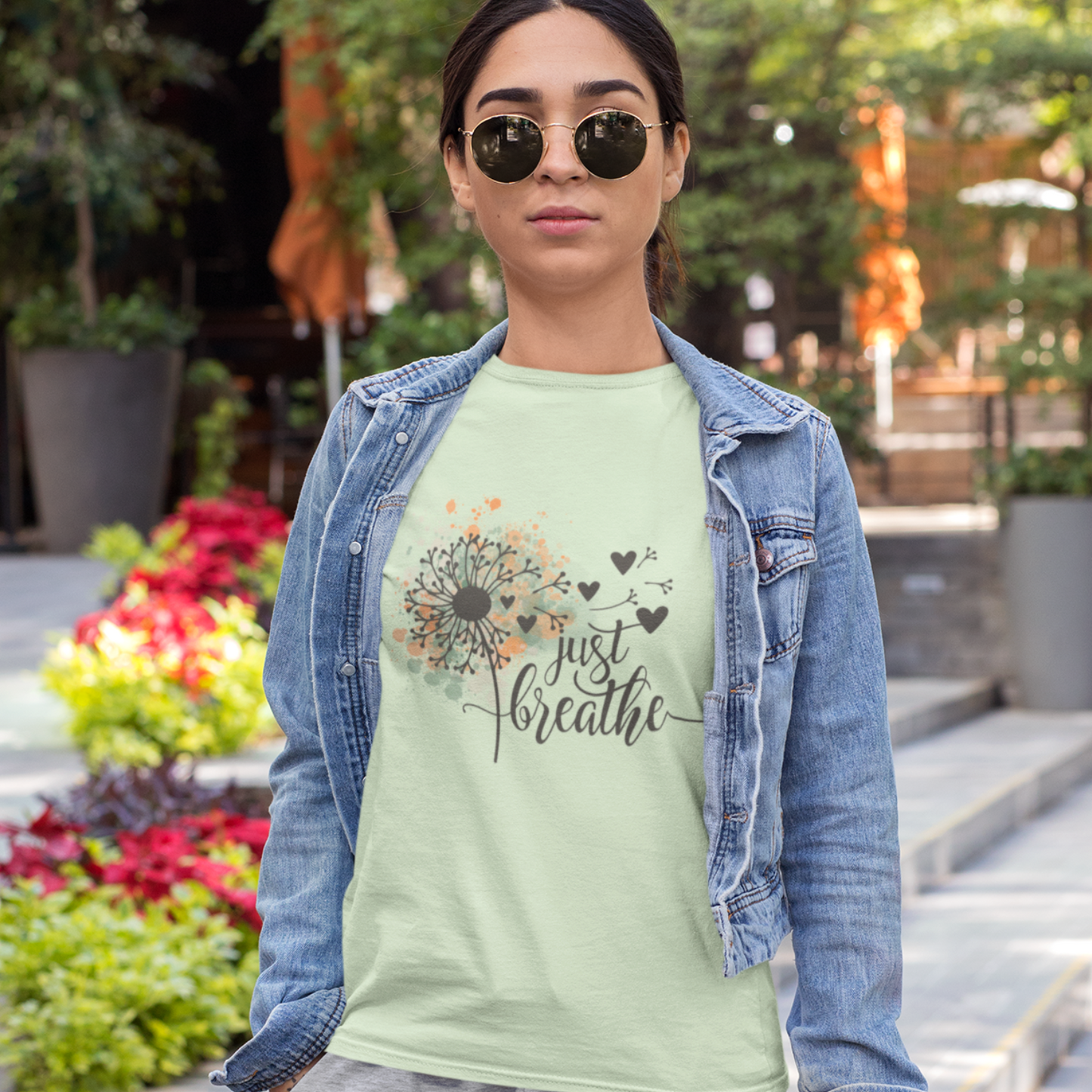 Just Breathe Butterfly Tee