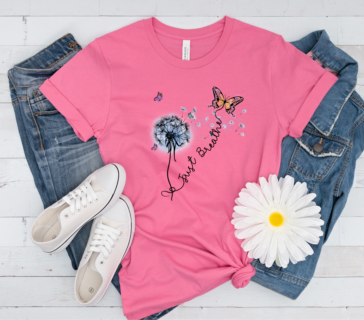 Just Breathe Butterfly Tee