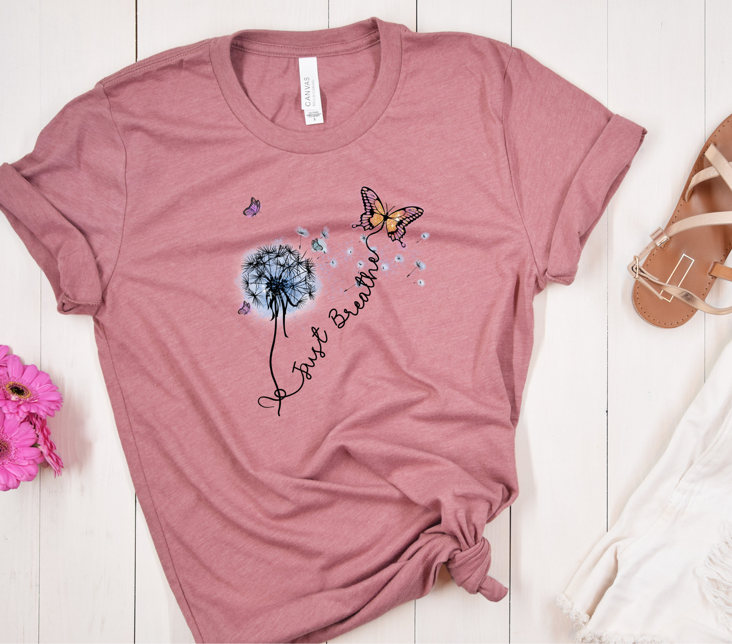 Just Breathe Butterfly Tee