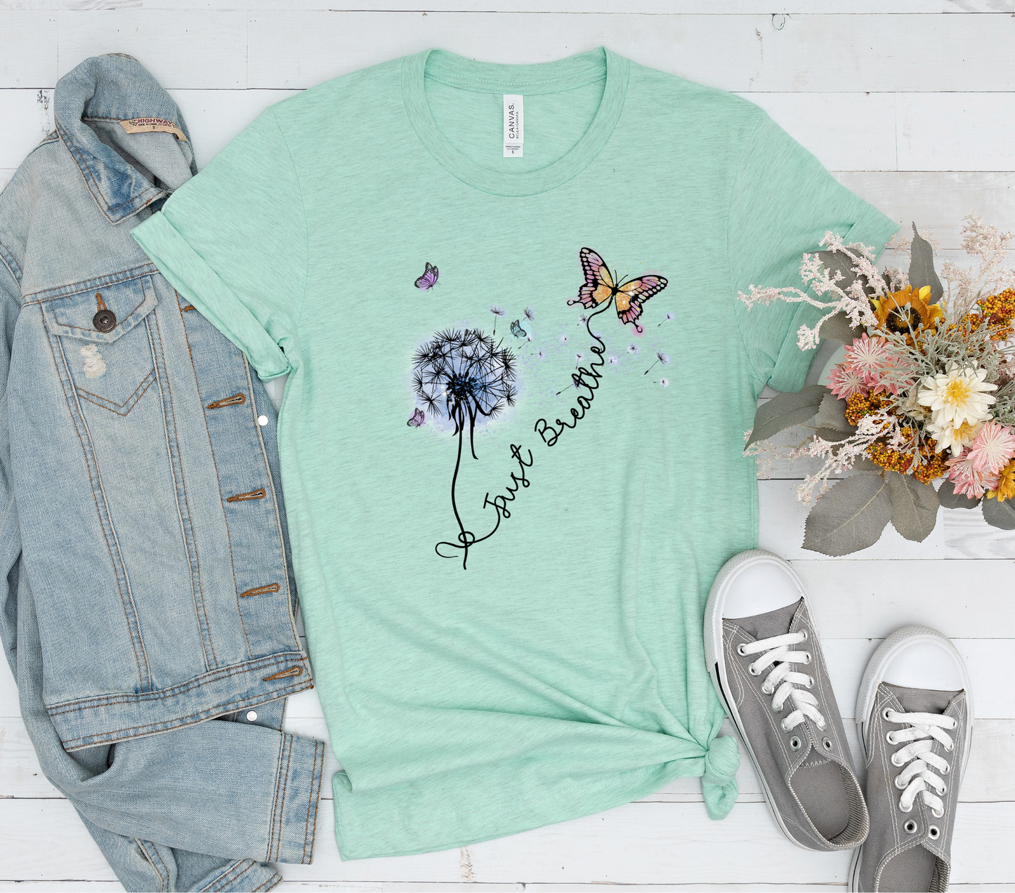 Just Breathe Butterfly Tee