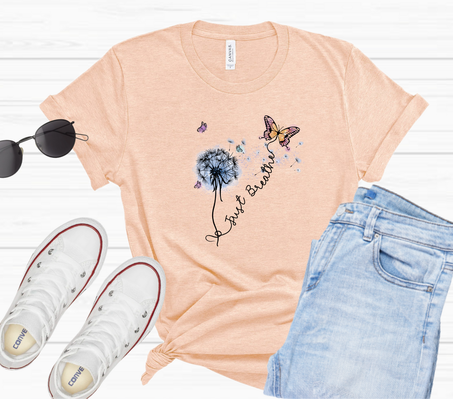 Just Breathe Butterfly Tee