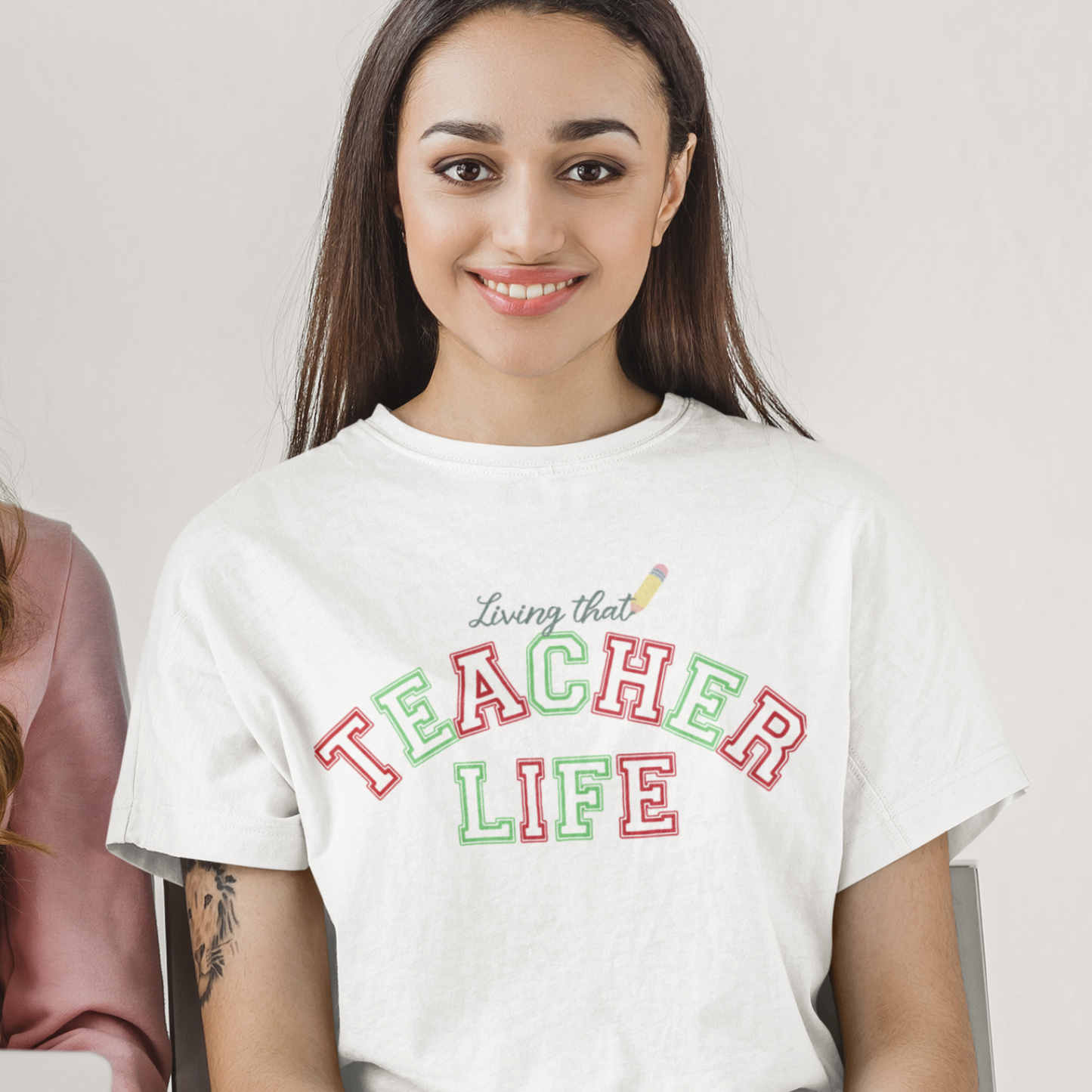 Living that Teacher Life Varsity Tee