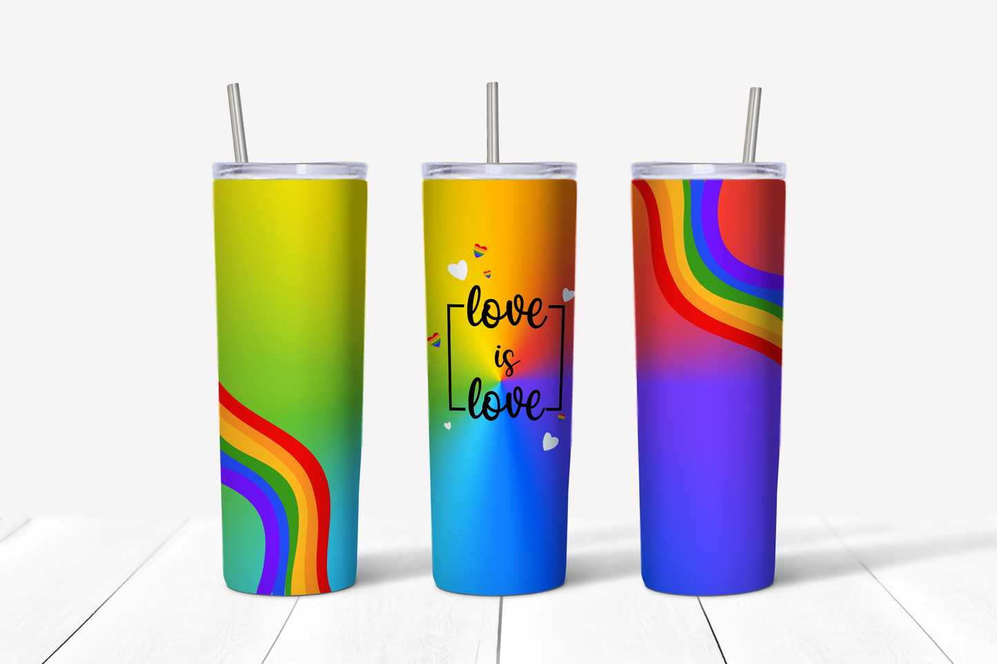 Love is Love Rainbows 20 oz Tumbler
