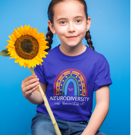 Neurodiversity is Beautiful Rainbow Tee