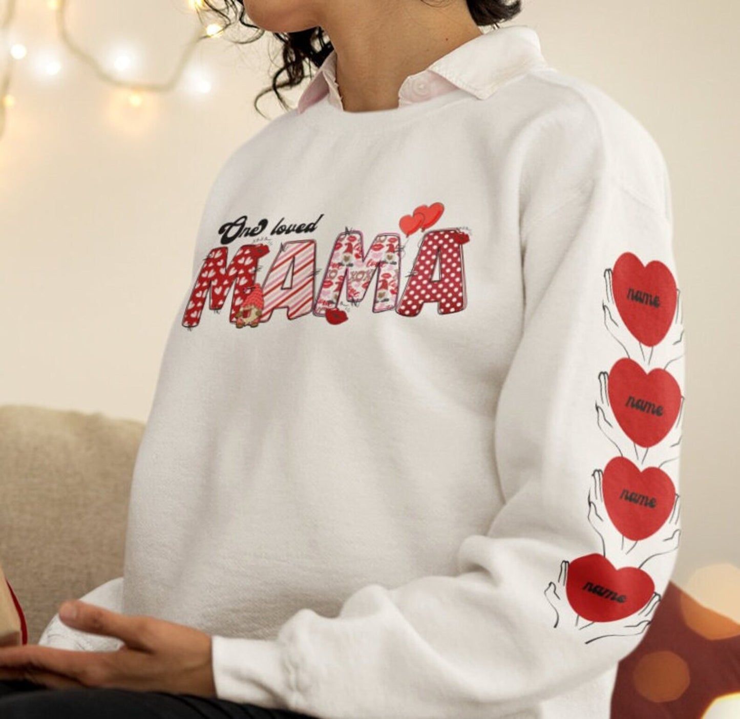 One Loved Mama Crewneck Sweatshirt