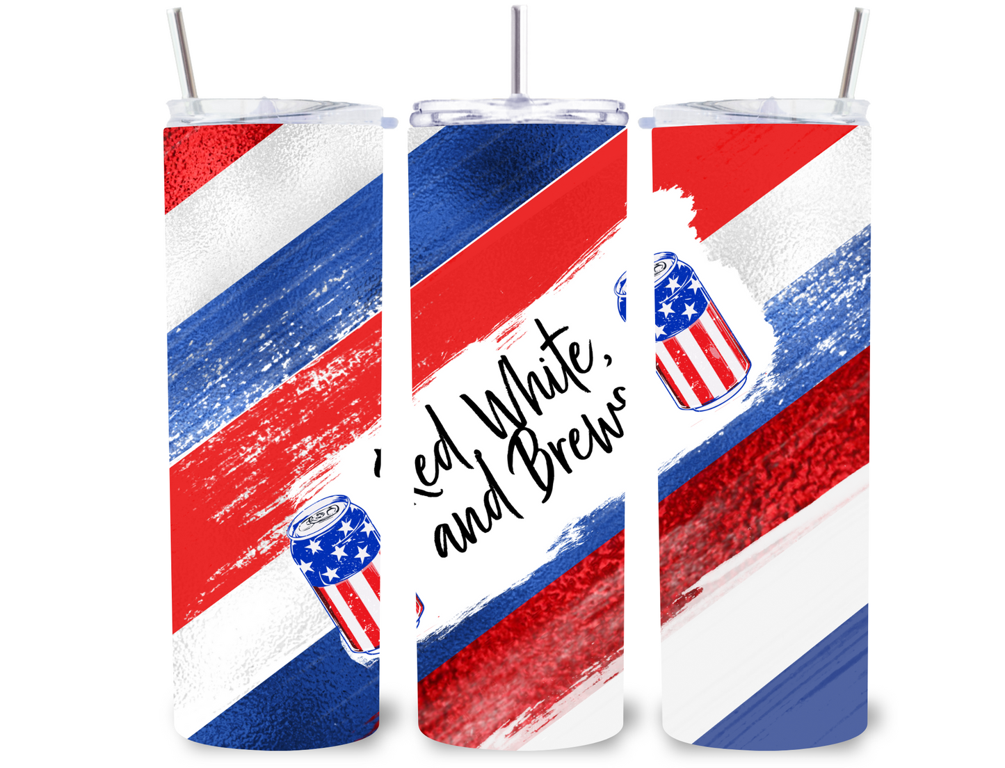 Red, White, and Brews 20 oz Tumbler