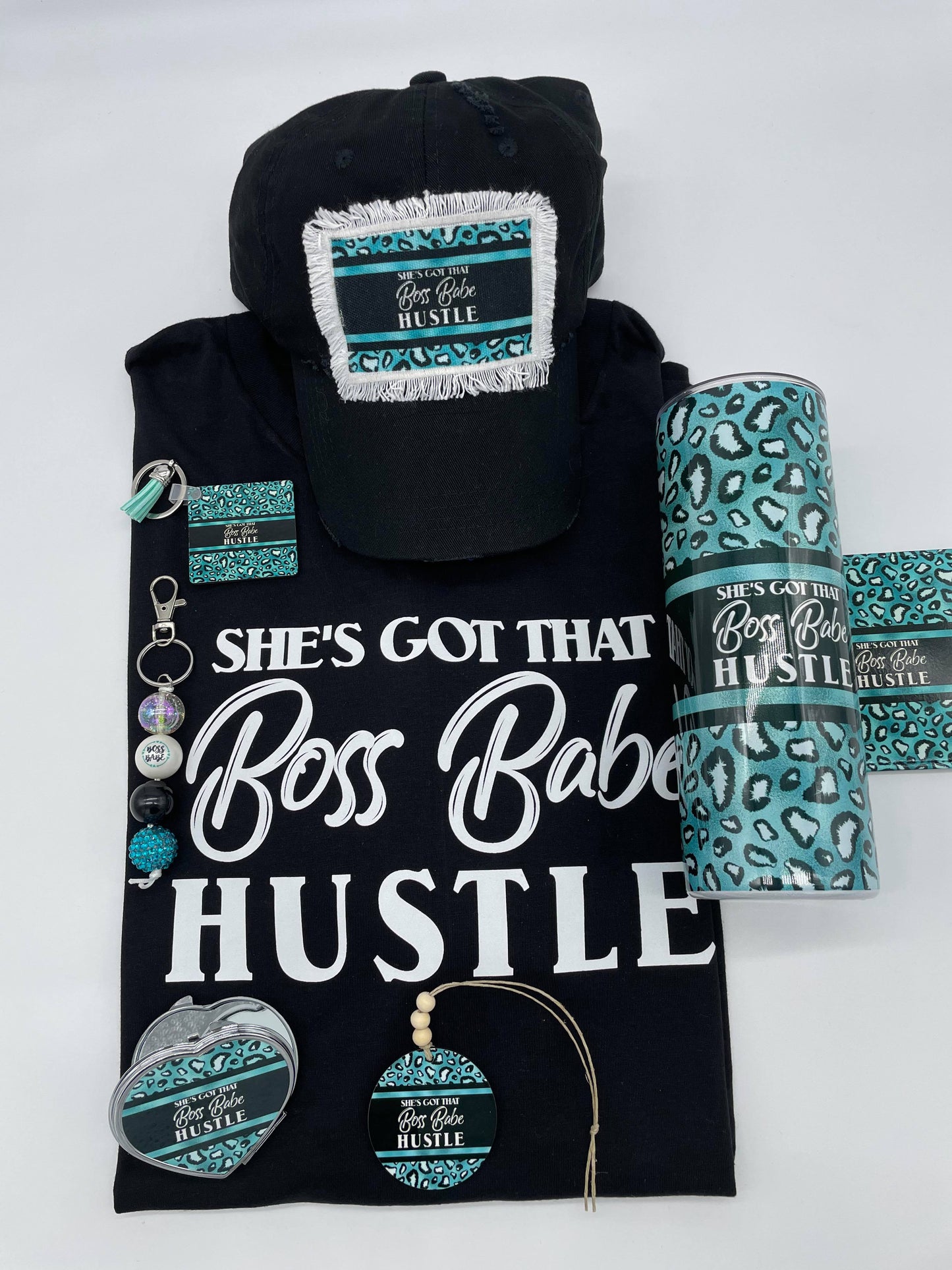 She's Got that Boss Babe Hustle T-Shirt or Theme Set