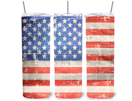 USA Flag 20 oz Tumbler