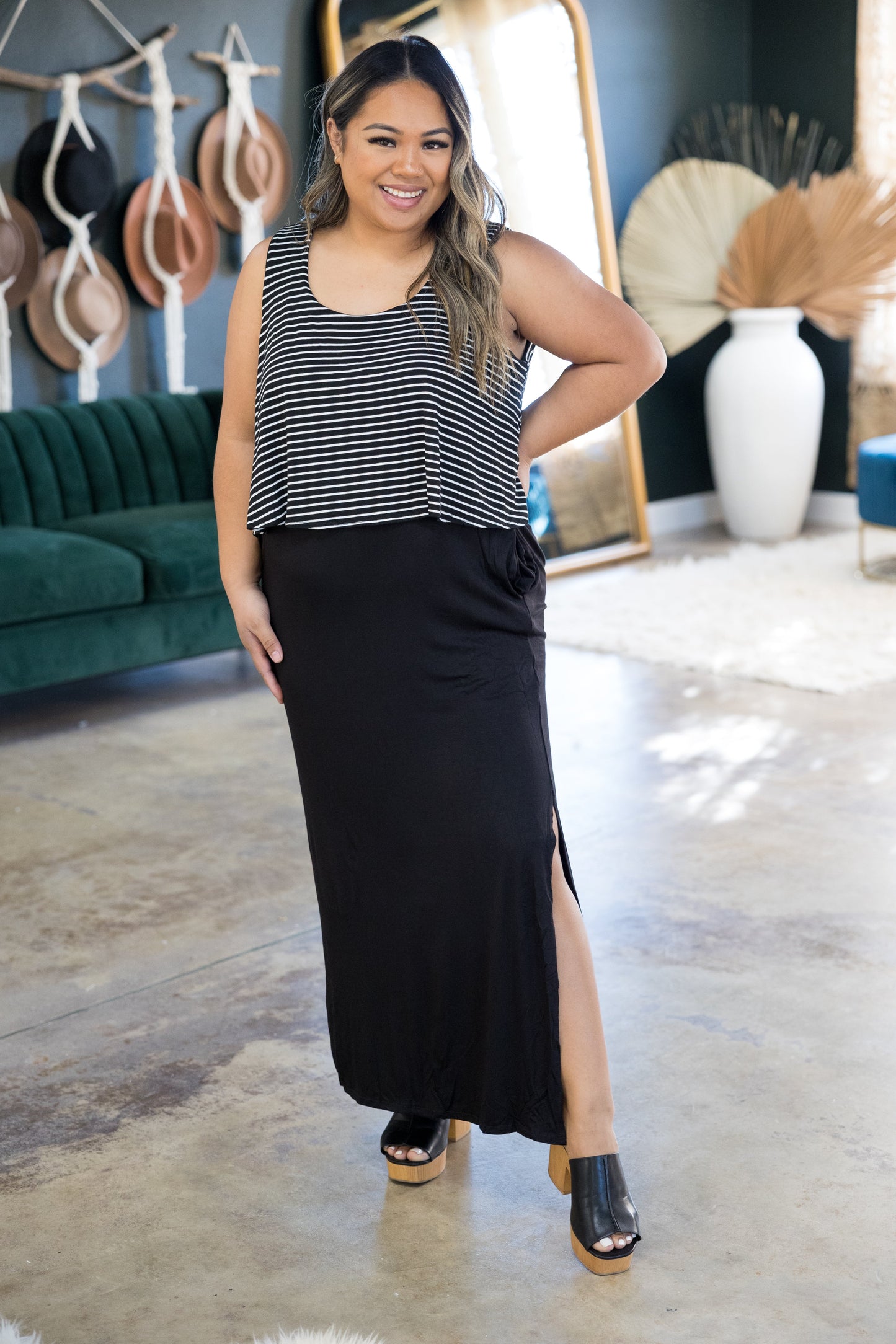 Unleash Your Beauty - Striped Maxi