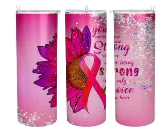 Strong Breast Cancer Awareness 20 oz Tumbler