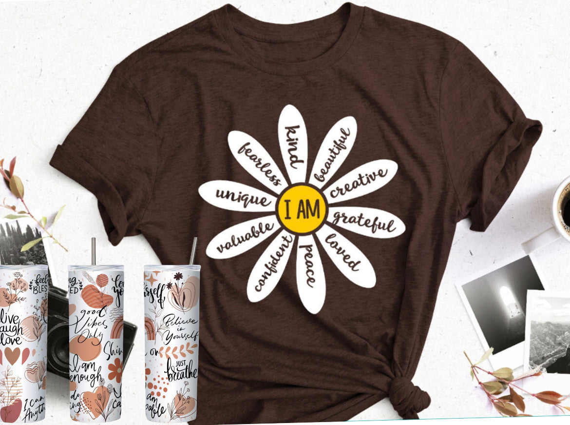I Am… Daily Affirmations Tee and Tumbler Bundle