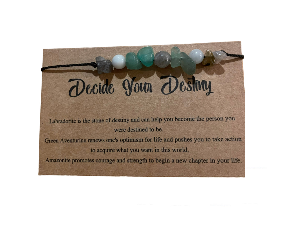 Decide Your Destiny Gemstone Bracelet