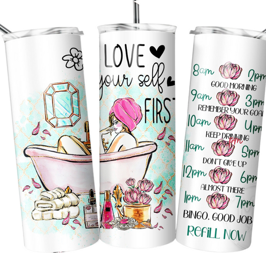 Love Yourself First 20 oz Tumbler