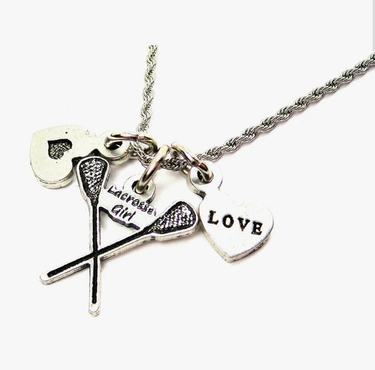 Lacrosse Girl Necklace