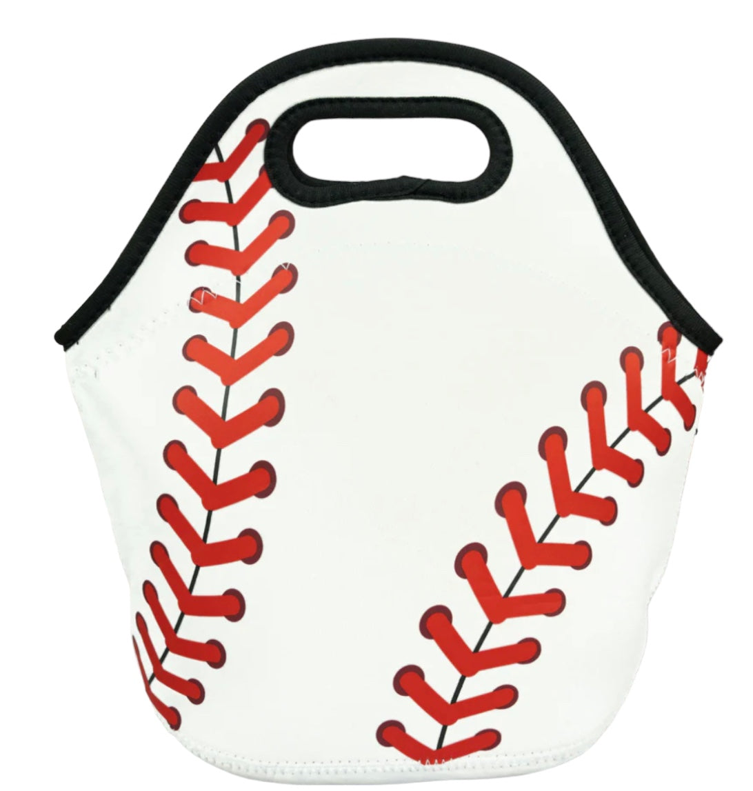 Baseball Laces Neoprene Lunch Tote