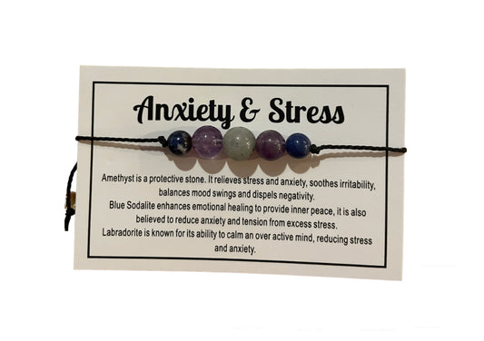 Anxiety and Stress Gemstone Bracelet